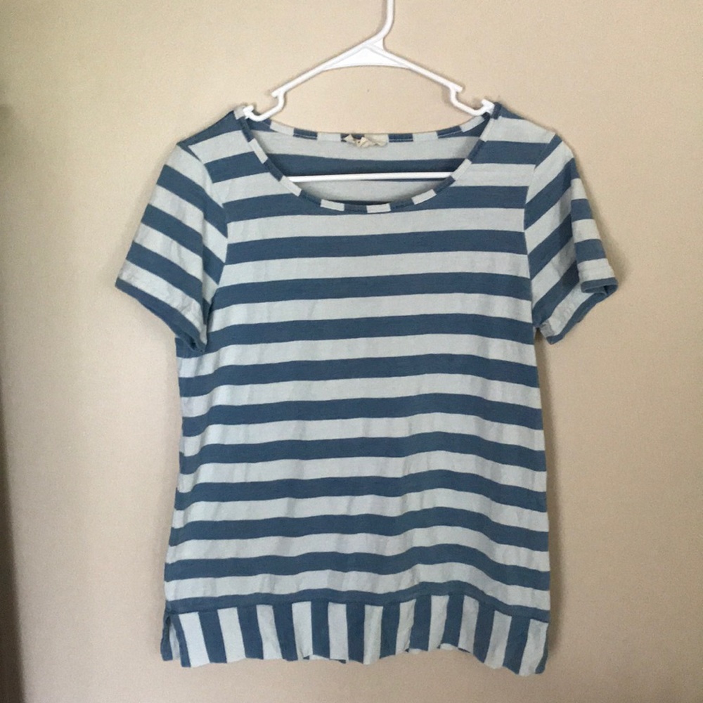 Striped blue shirt